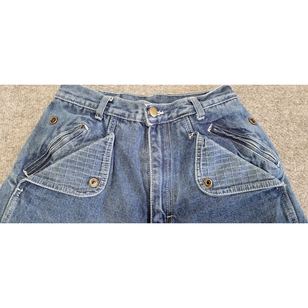 Vintage Normandee Rose Jeans Womens 9 High Rise 24x29.5 Denim Decorative Pockets